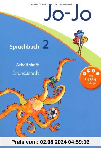 Jo-Jo Sprachbuch - Aktuelle allgemeine Ausgabe: 2. Schuljahr - Arbeitsheft in Grundschrift: Mit Lernstandserhebungen